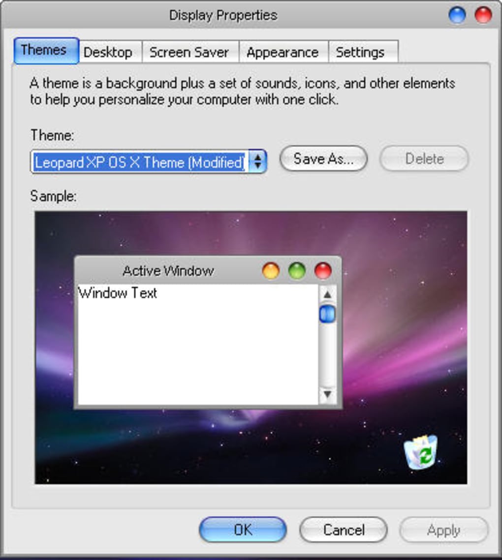 mac os theme for windows